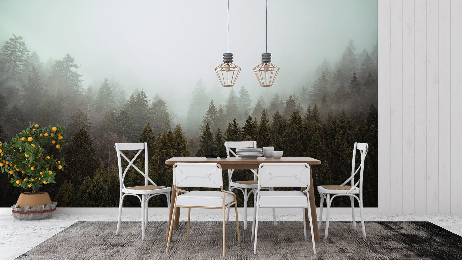 Pine Forest Wallpaper | Murals Wallpaper