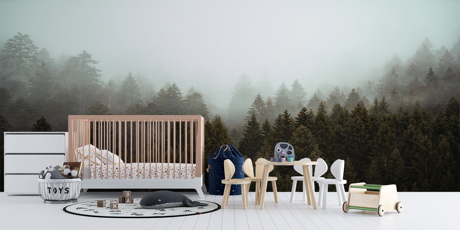 Papier Peint Foret Sapin