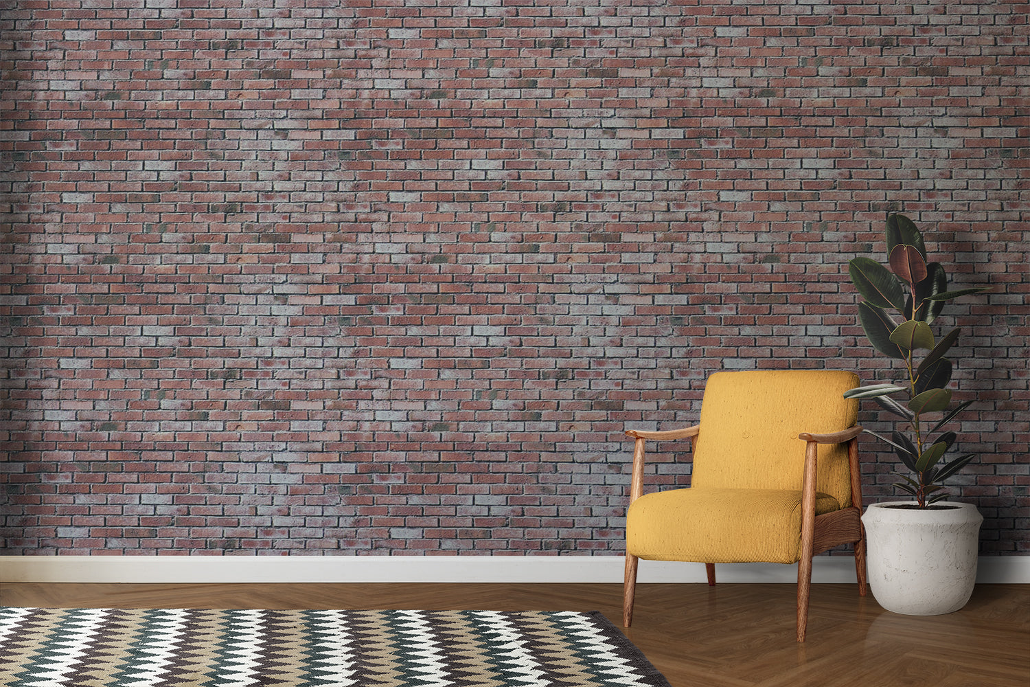 Textured Wallpaper with 3D Brick Effect | Murals Wallpaper