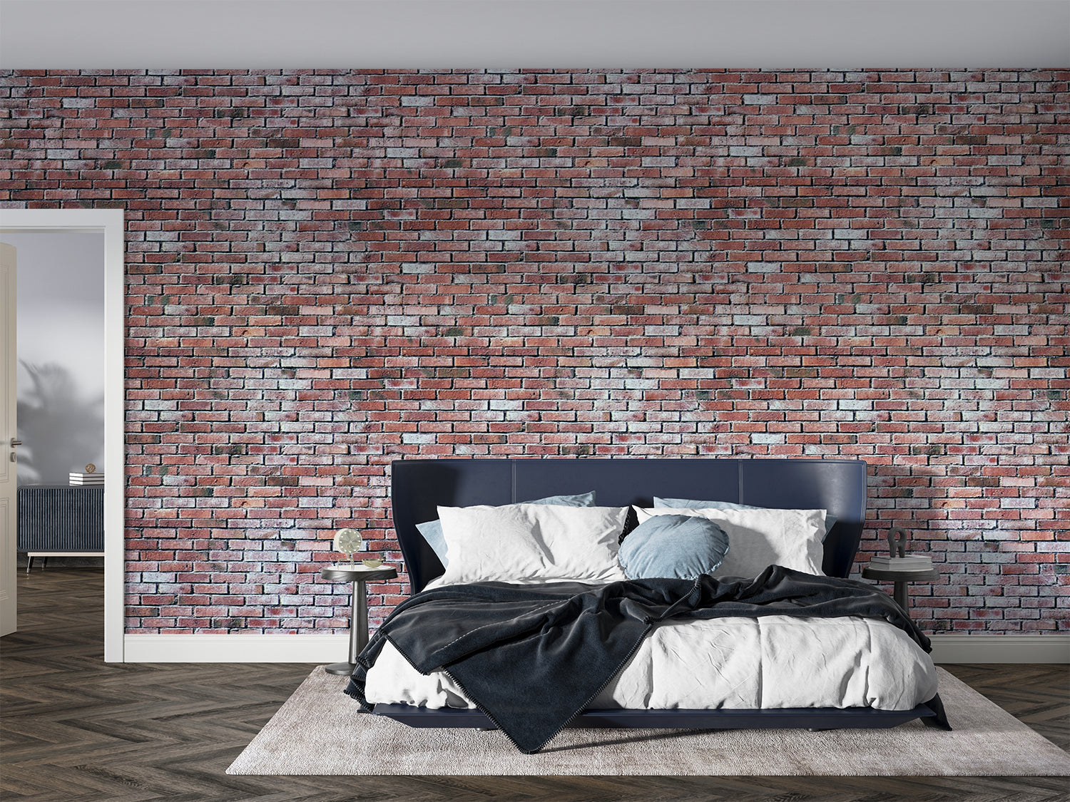 Textured Wallpaper with 3D Brick Effect | Murals Wallpaper