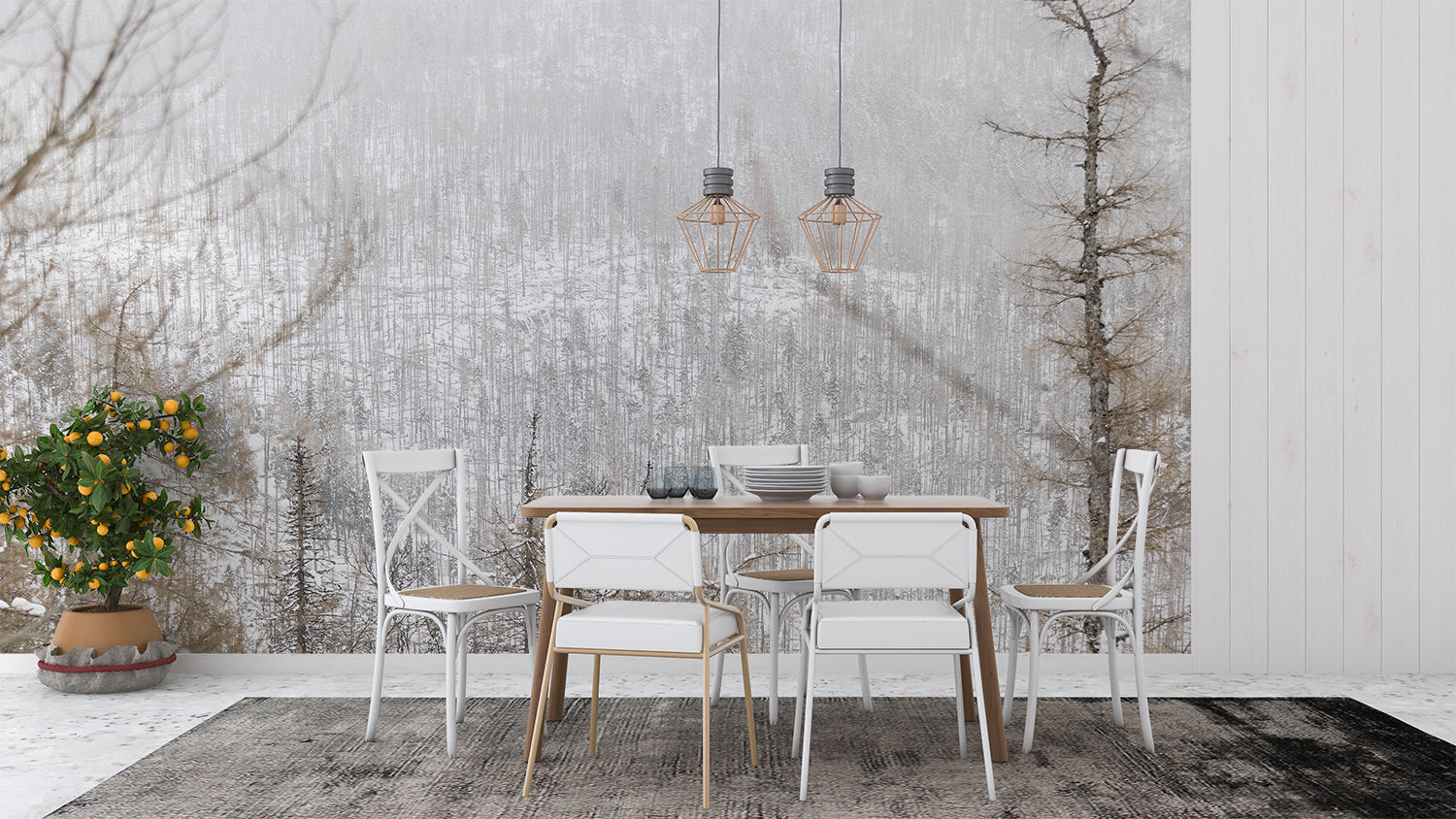 Kleine Waldtapete | Wandbilder Tapete