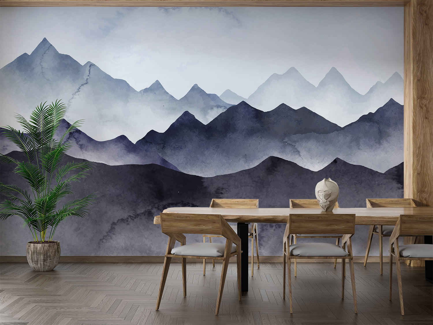 Papiermalerei-Stil Montagne