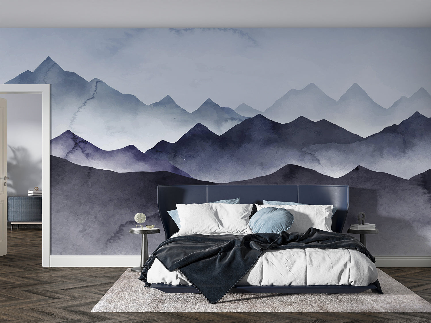 Papiermalerei-Stil Montagne