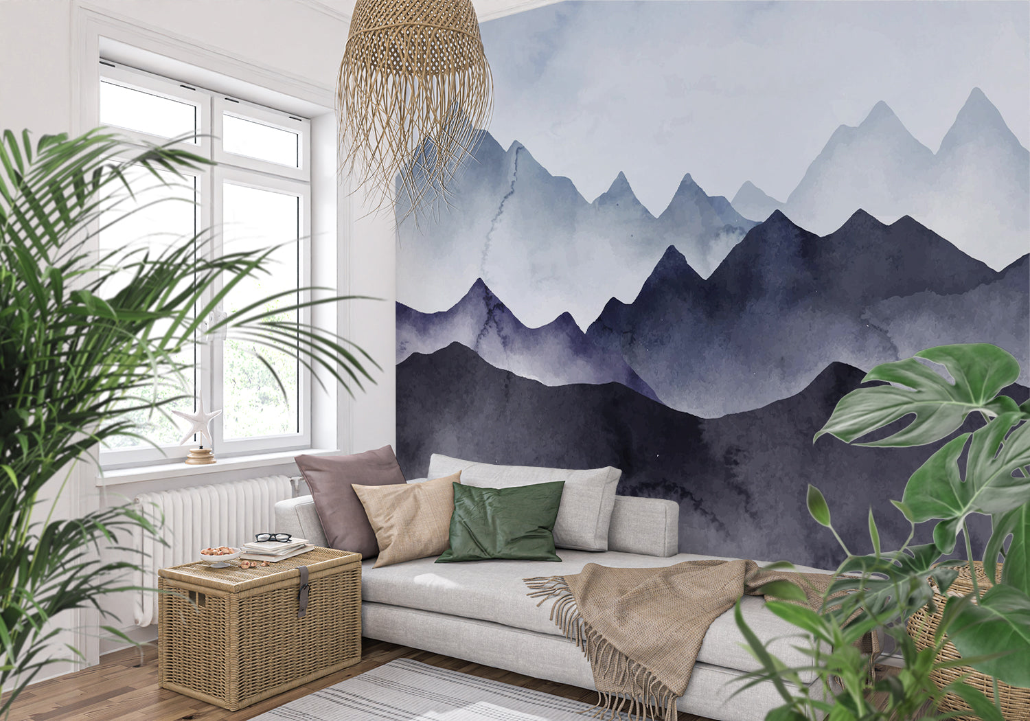 Papiermalerei-Stil Montagne