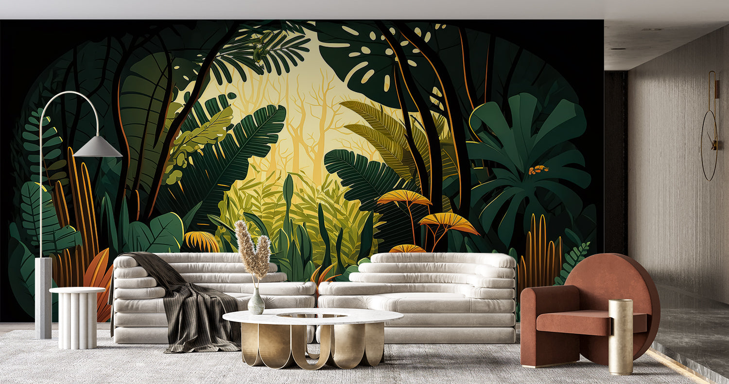 Tropical Forest 3D Wallpaper | Murals Wallpaper
