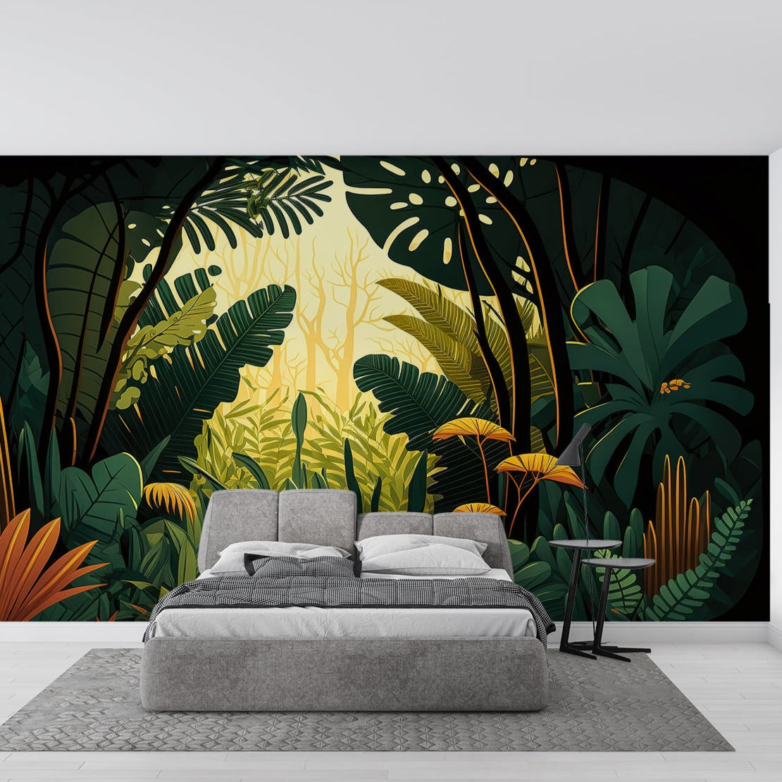 Tropischer Wald 3D Tapete | Wandbilder Tapete