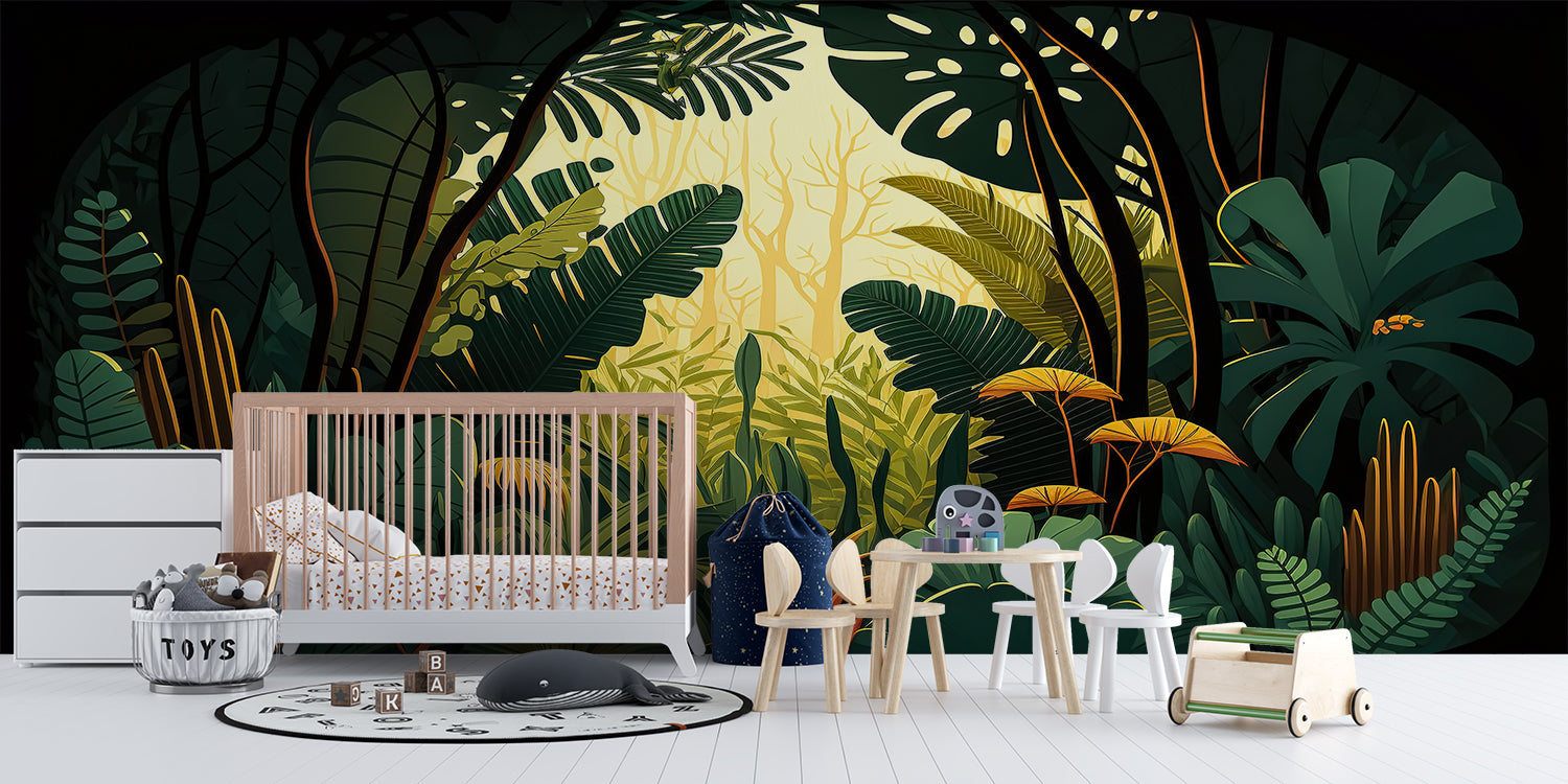 Tropical Forest 3D Wallpaper | Murals Wallpaper