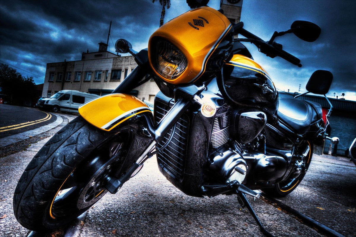 3D Armored Motorbikercycle Wallpaper | Murals Wallpaper