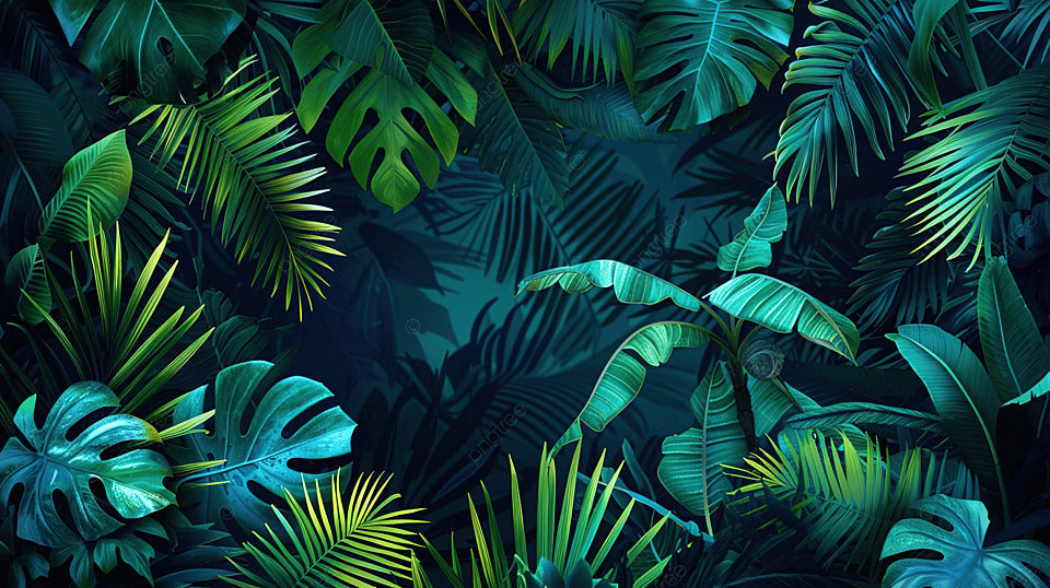 Tropical Green Leaf Wallpaper | Murals Wallpaper