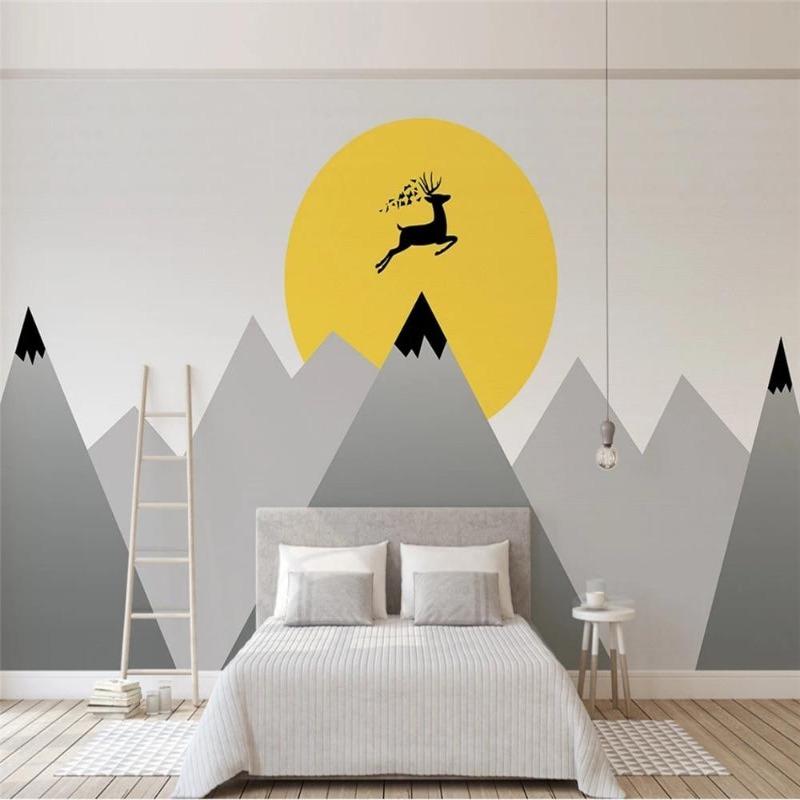 Klassische Teenager-Tapete mit gemischter Sonne | Wandtapete