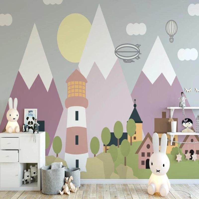 Classic Baby Wallpaper Mountain Glue | Murals Wallpaper