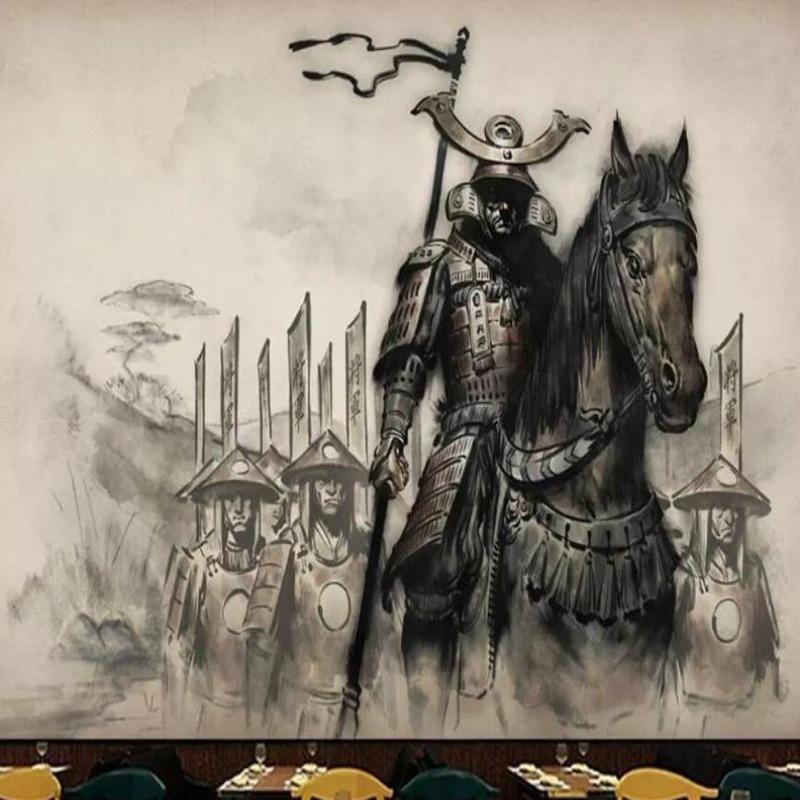 Japanische Tapete Antike Krieger | Wandbilder Tapete