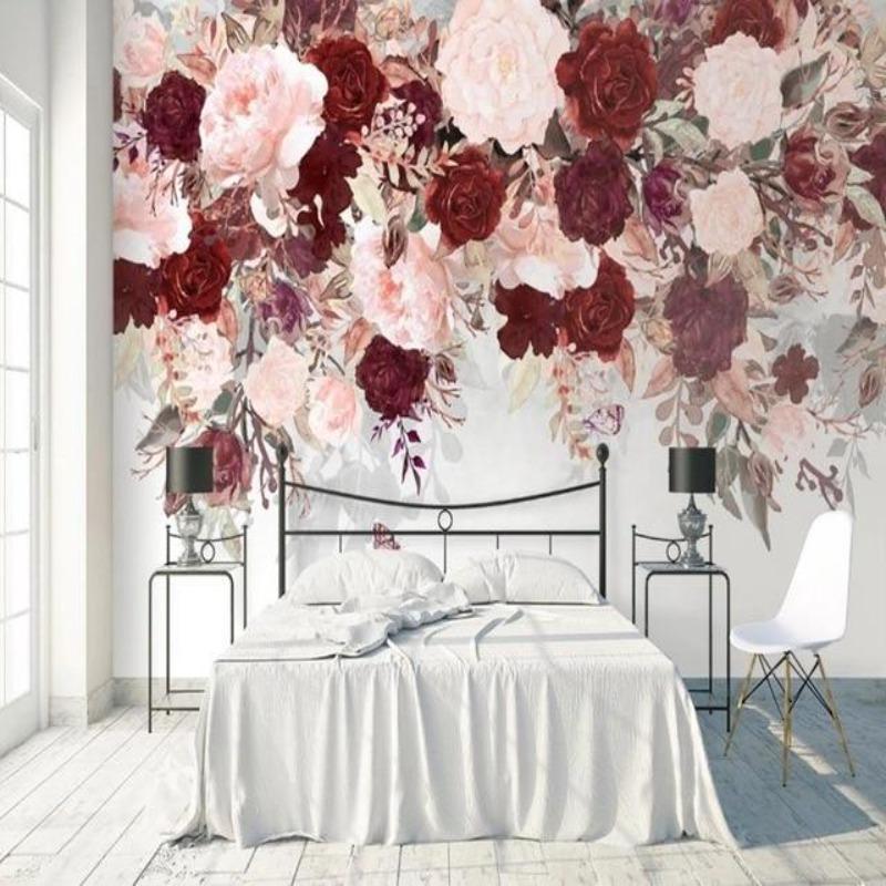 Vintage Pink Floral Wallpaper | Murals Wallpaper