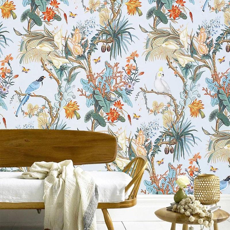 Birds Wallpaper Flowers and Birds | Murals Wallpaper