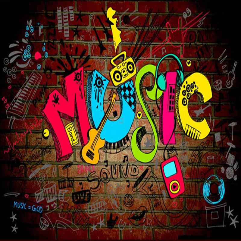 Musik-Tapeten-Kunstdesign | Wandbilder-Tapeten