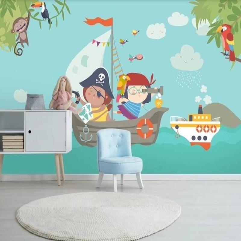 Piratentapete fürs Babyzimmer | Wandtapete