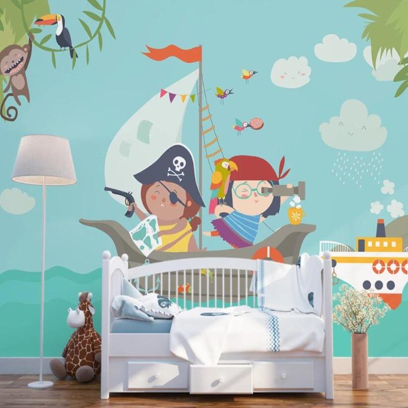 Piratentapete fürs Babyzimmer | Wandtapete
