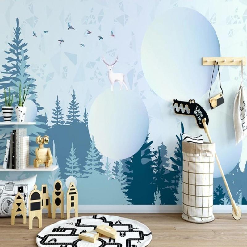 Classic Boy Wallpaper Blue Party | Murals Wallpaper
