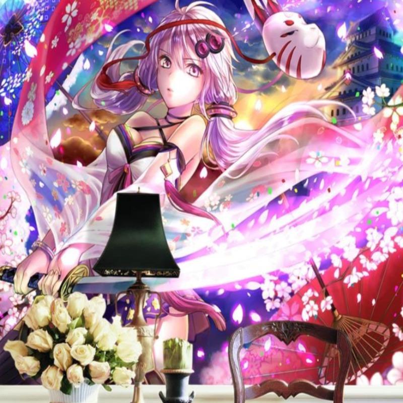 Japanische Manga Tapete - Hatsune Miku | Wandbilder Tapete