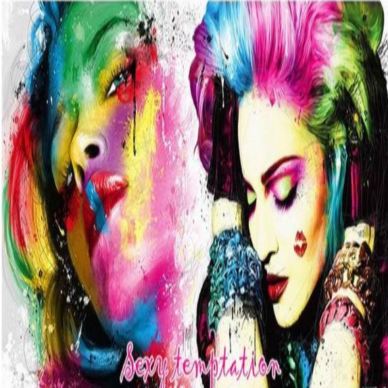 Classic Girl Multicolor Wallpaper | Murals Wallpaper
