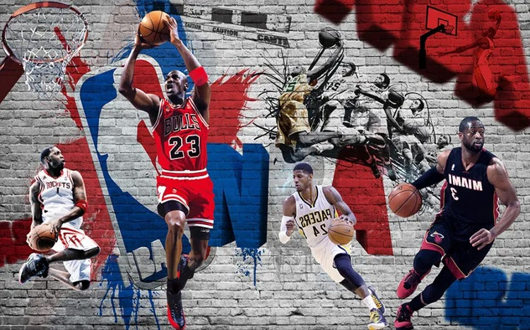 Mural NBA Legend Basketball Wallpaper