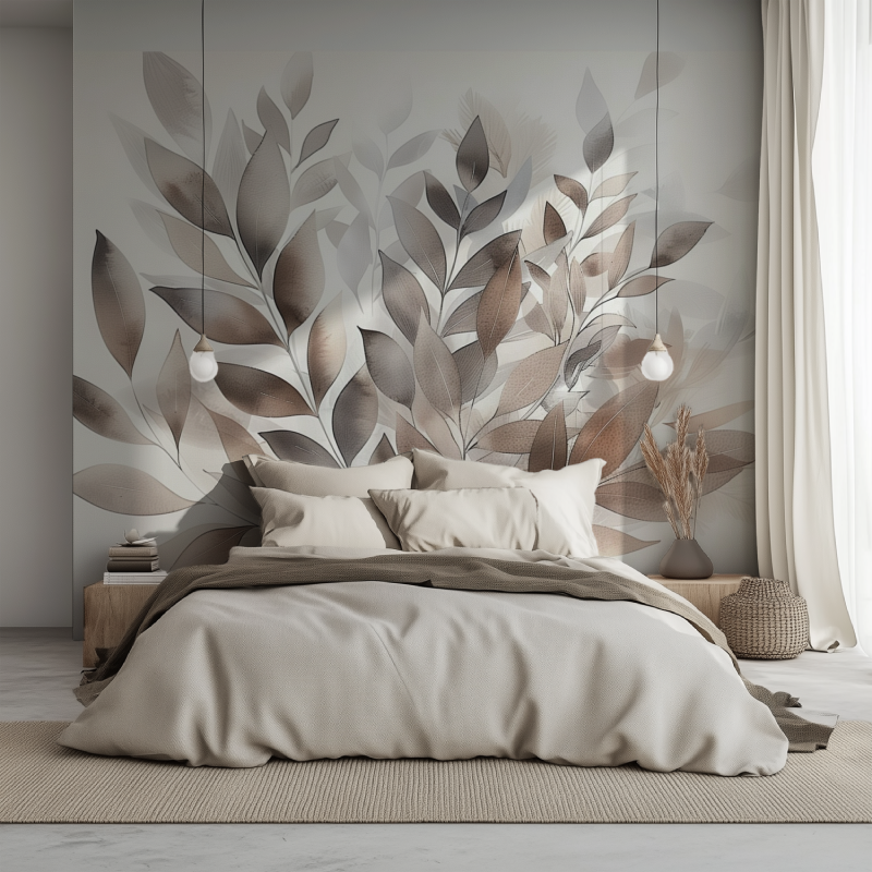 Aquarell Beige Wasserlandschaft Fototapete