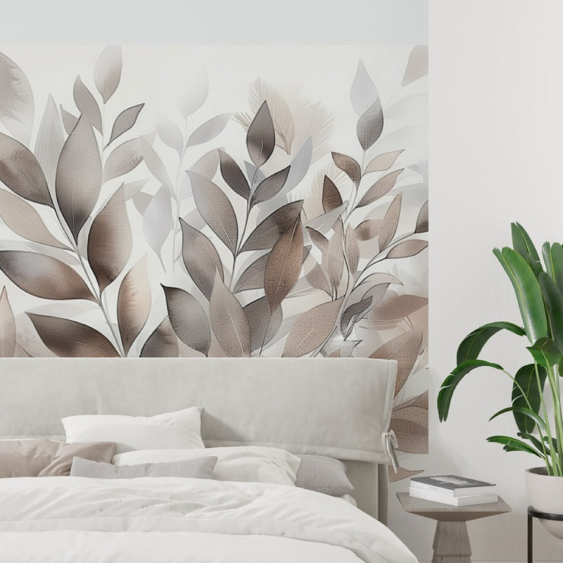 Aquarell Beige Wasserlandschaft Fototapete