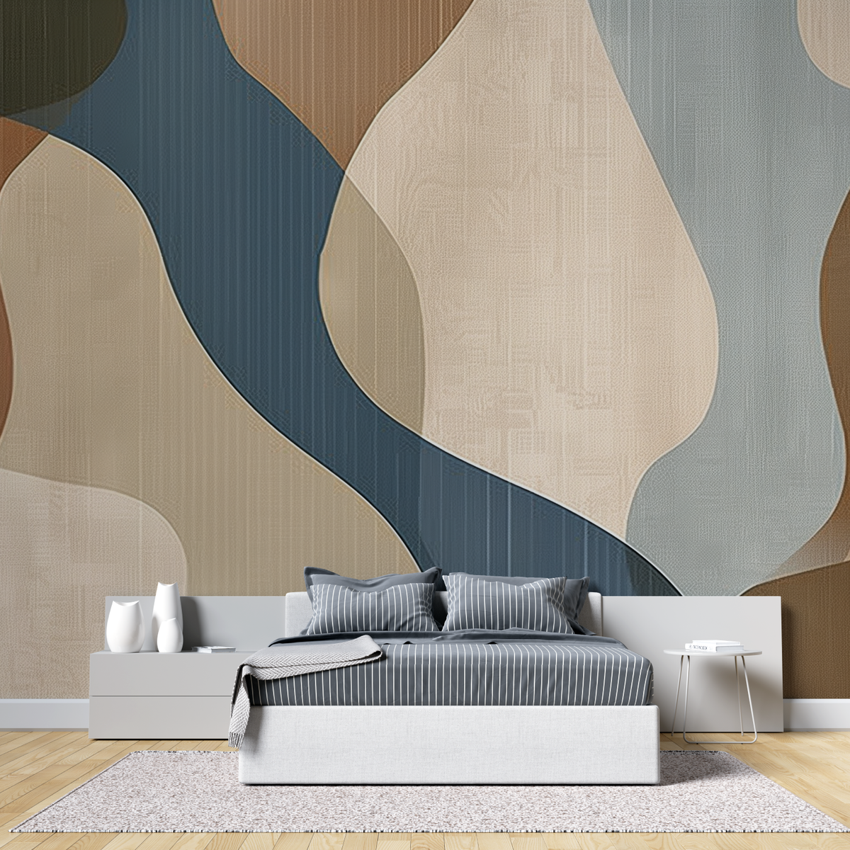 Mural Abstract Panoramic Wallpaper for Bedrooms