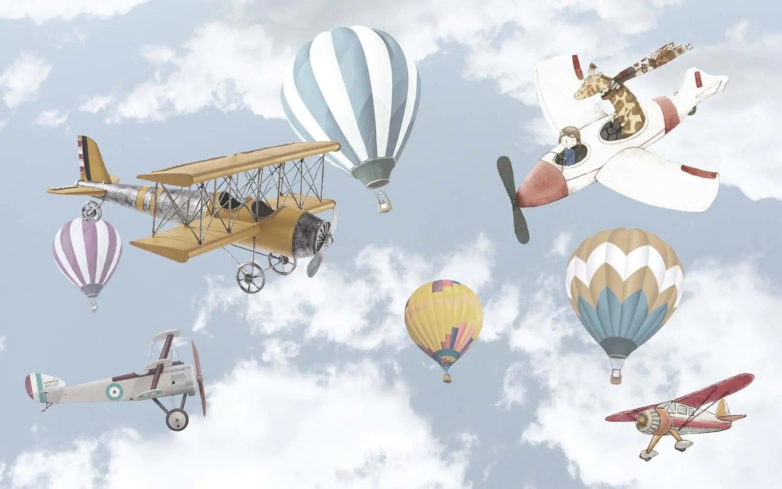 3D Stunt Plane Wallpaper | Murals Wallpaper