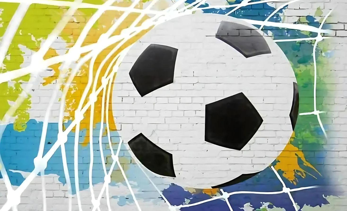 Wandbild-Fußballtapete