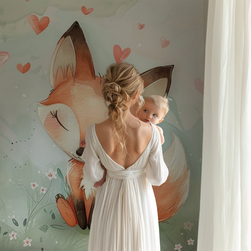 fox wall mural wallpaper
