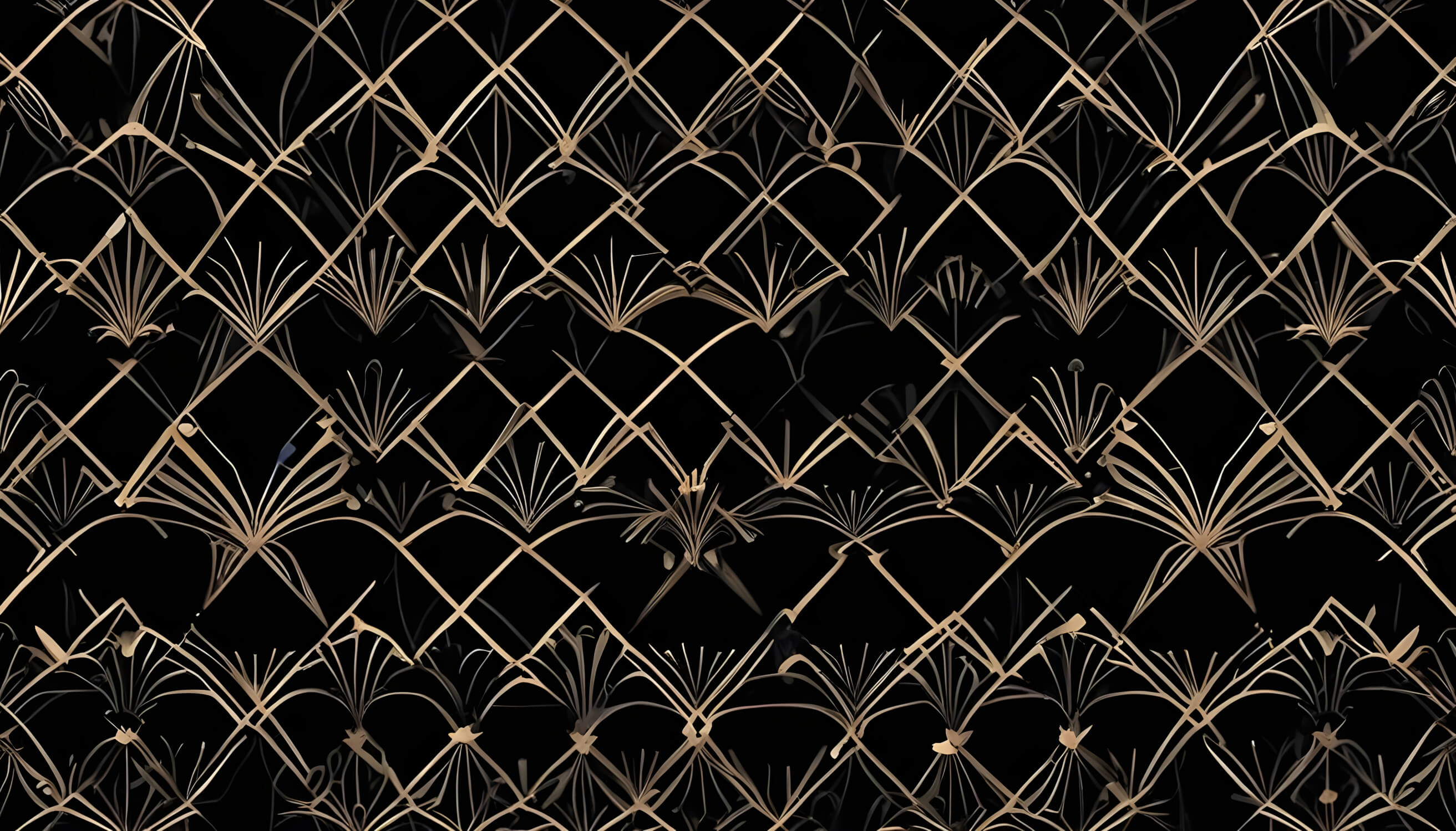 Black Art Deco Wallpaper | Murals Wallpaper