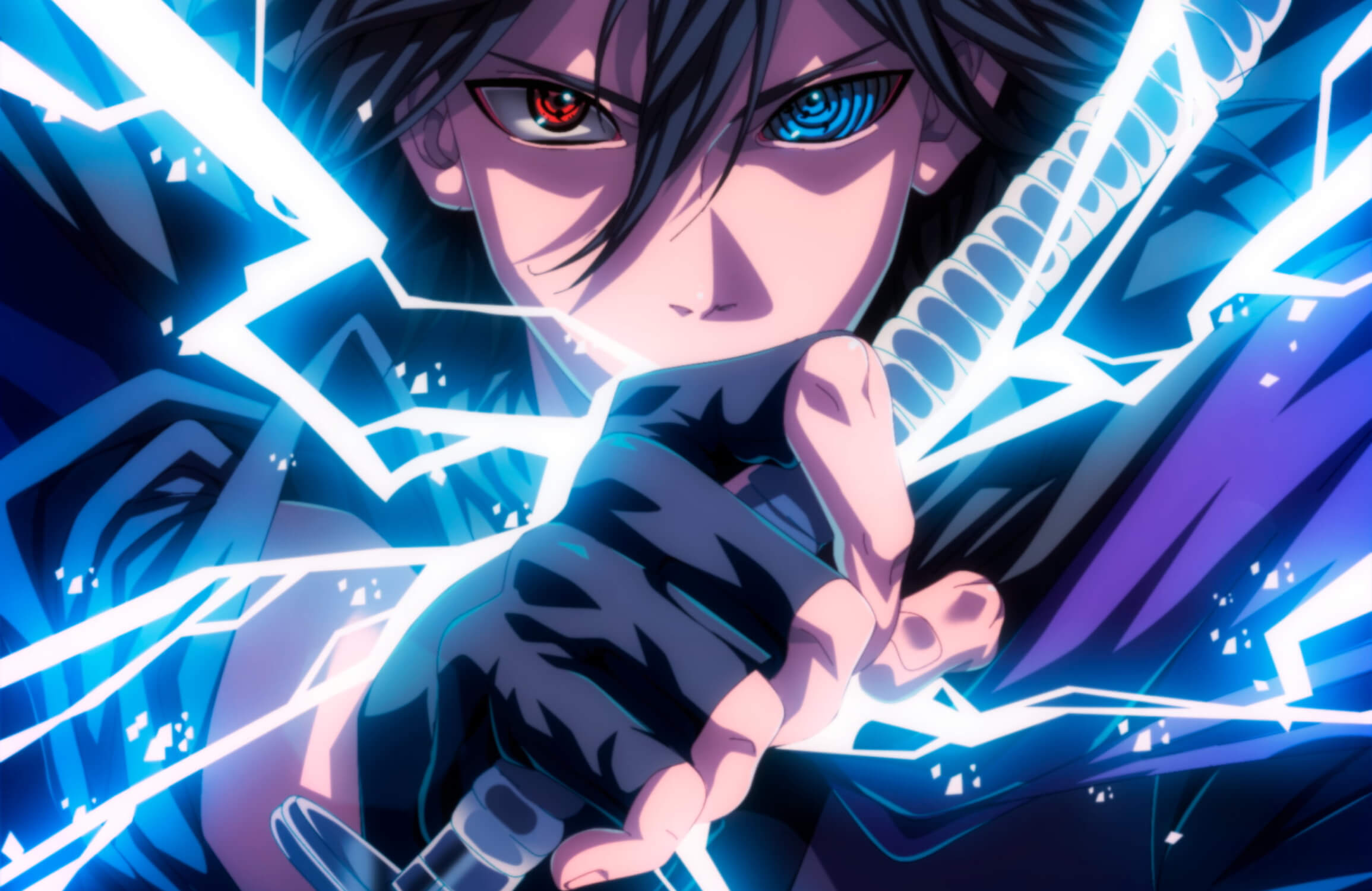 Naruto Sasuke Blue Wallpaper | Murals Wallpaper