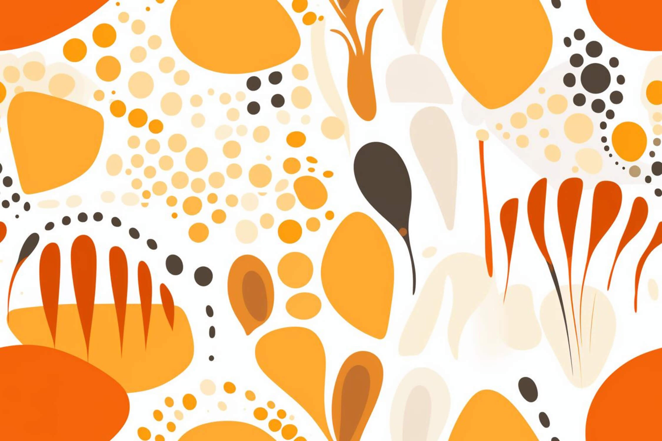 80s Orange Wallpaper | Murals Wallpaper