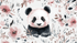 Bohemian Panda Wallpaper | Murals Wallpaper