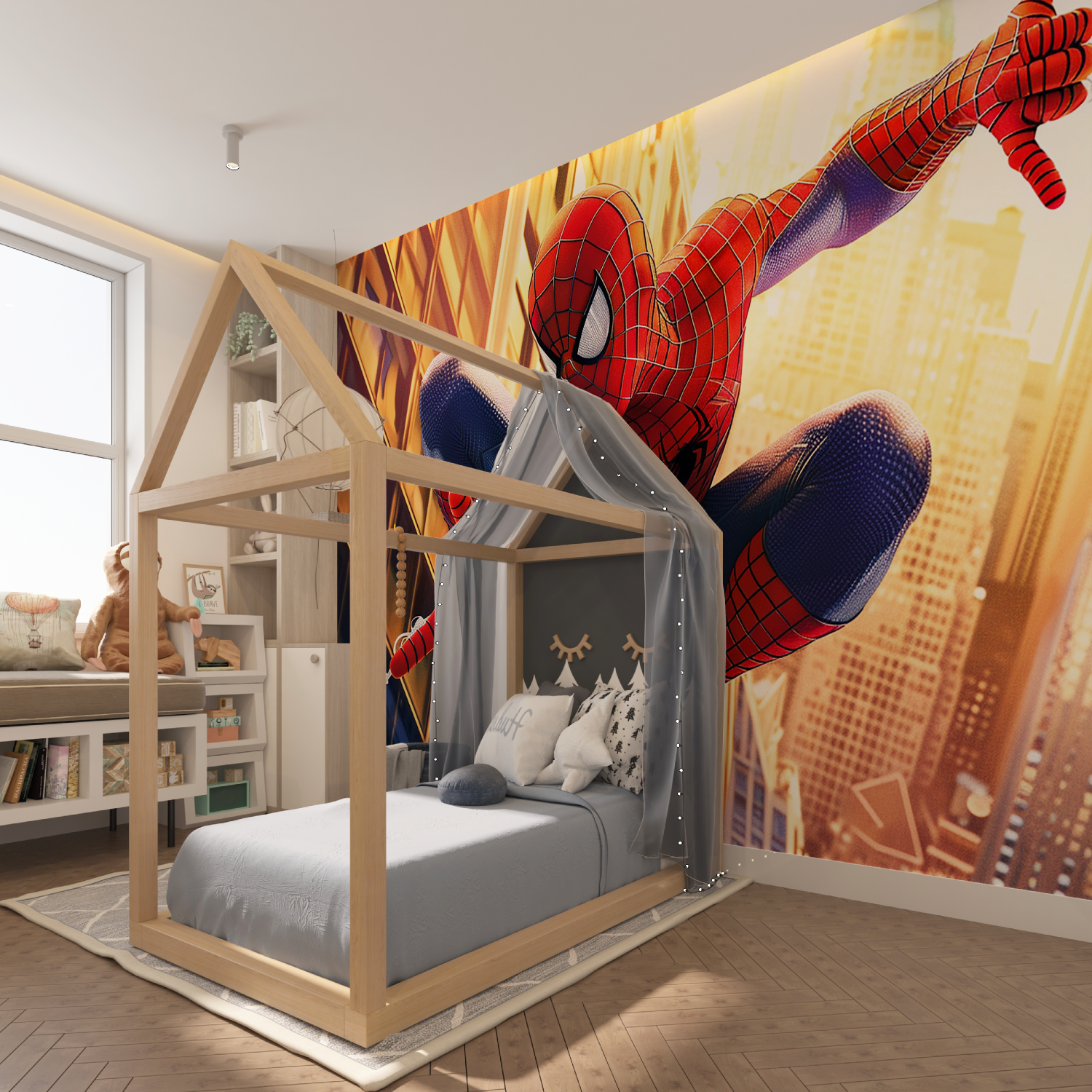 Papier Peint Spiderman 1 - Tapisserie Held