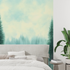 Watercolor Forest Pine Wallpaper | Murals Wallpaper
