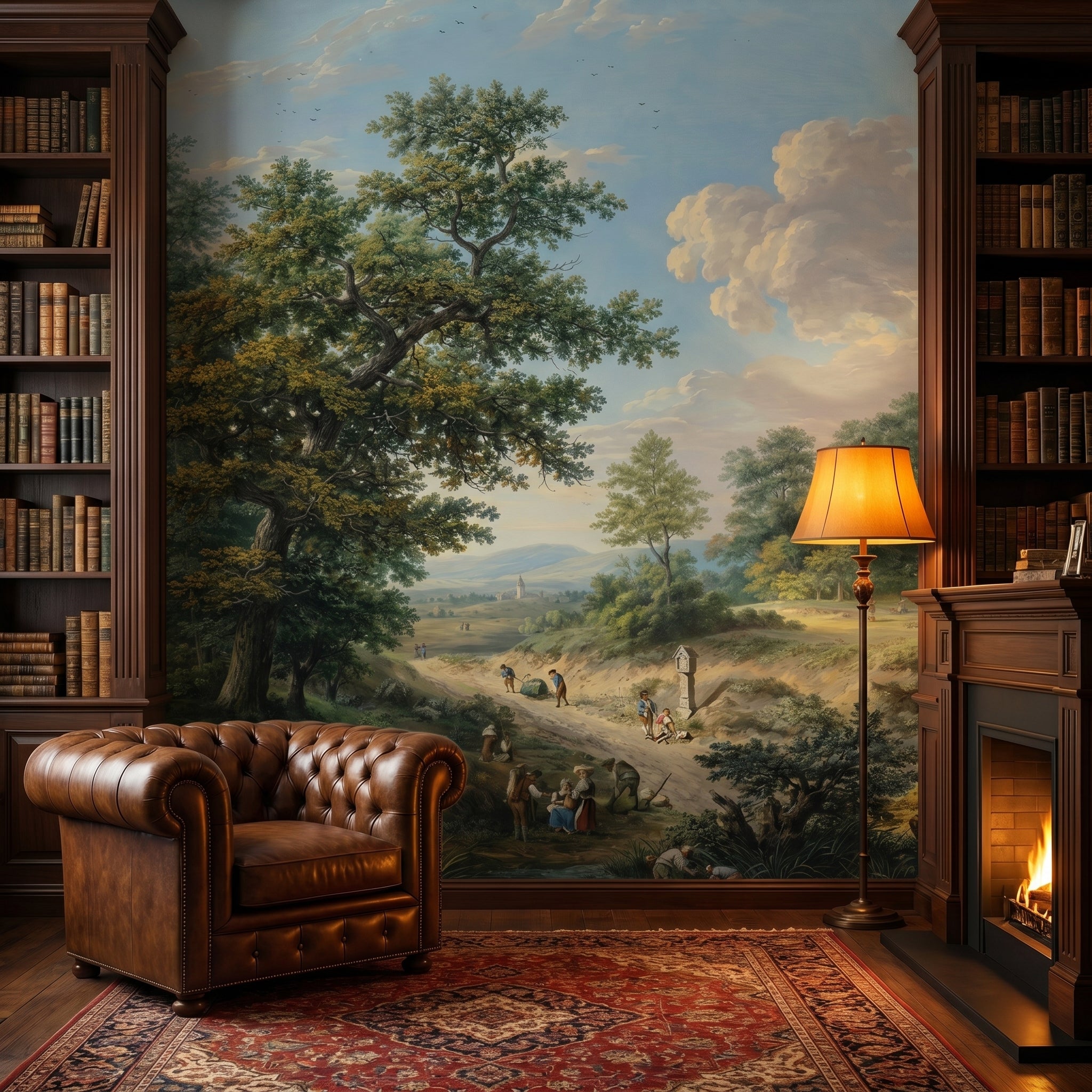 Panoramic Forest Open View Wall Mural