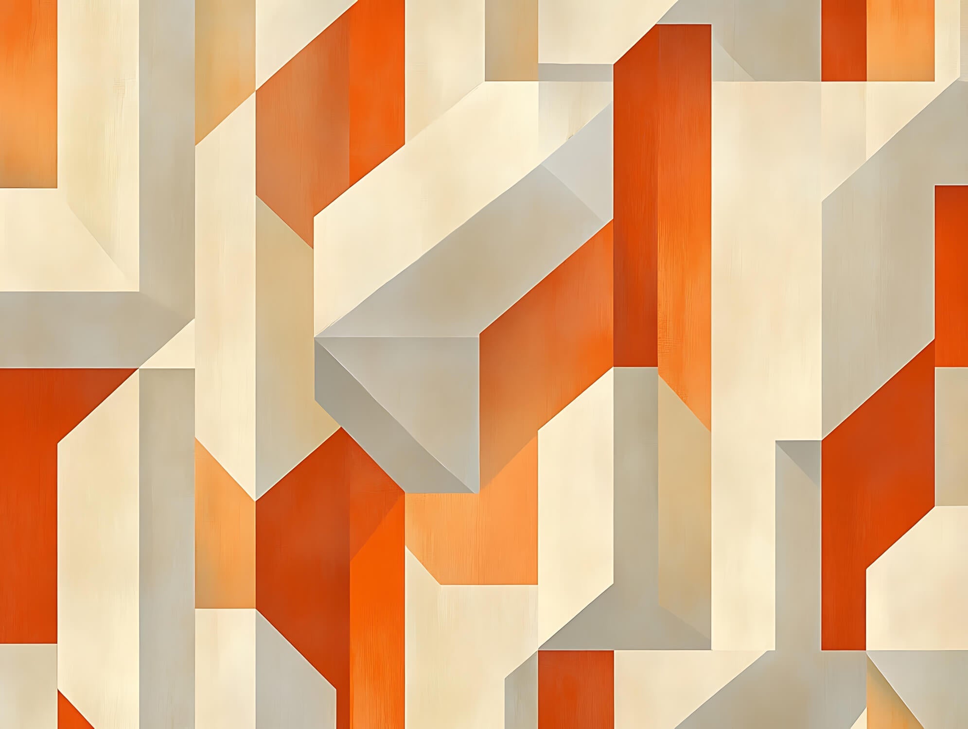 Orange and Gray Art Wallpaper | Murals Wallpaper