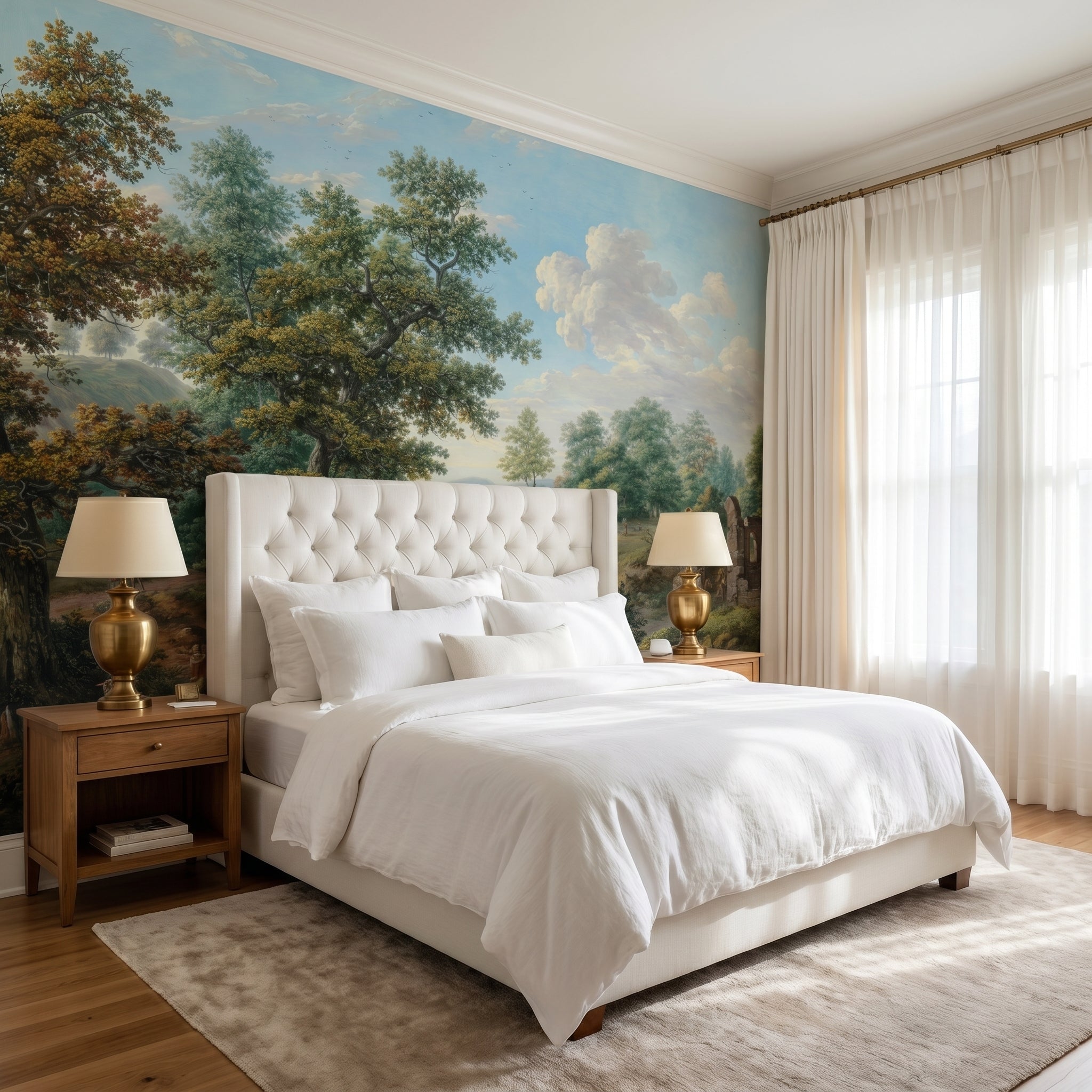 Panoramic Forest Open View Wall Mural