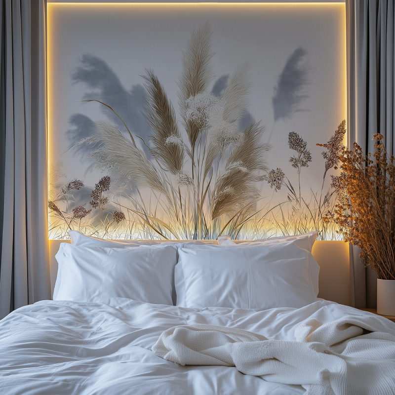 Kuscheliges Blatt 3D Tapetenwandbild Chambre premium