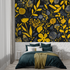 Yellow and Black Wallpaper | Murals Wallpaper