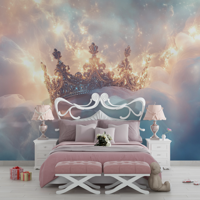 Chambre Filles aus Papier, Couronne und Voile