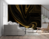 Black and Gold Wave Wallpaper | Murals Wallpaper