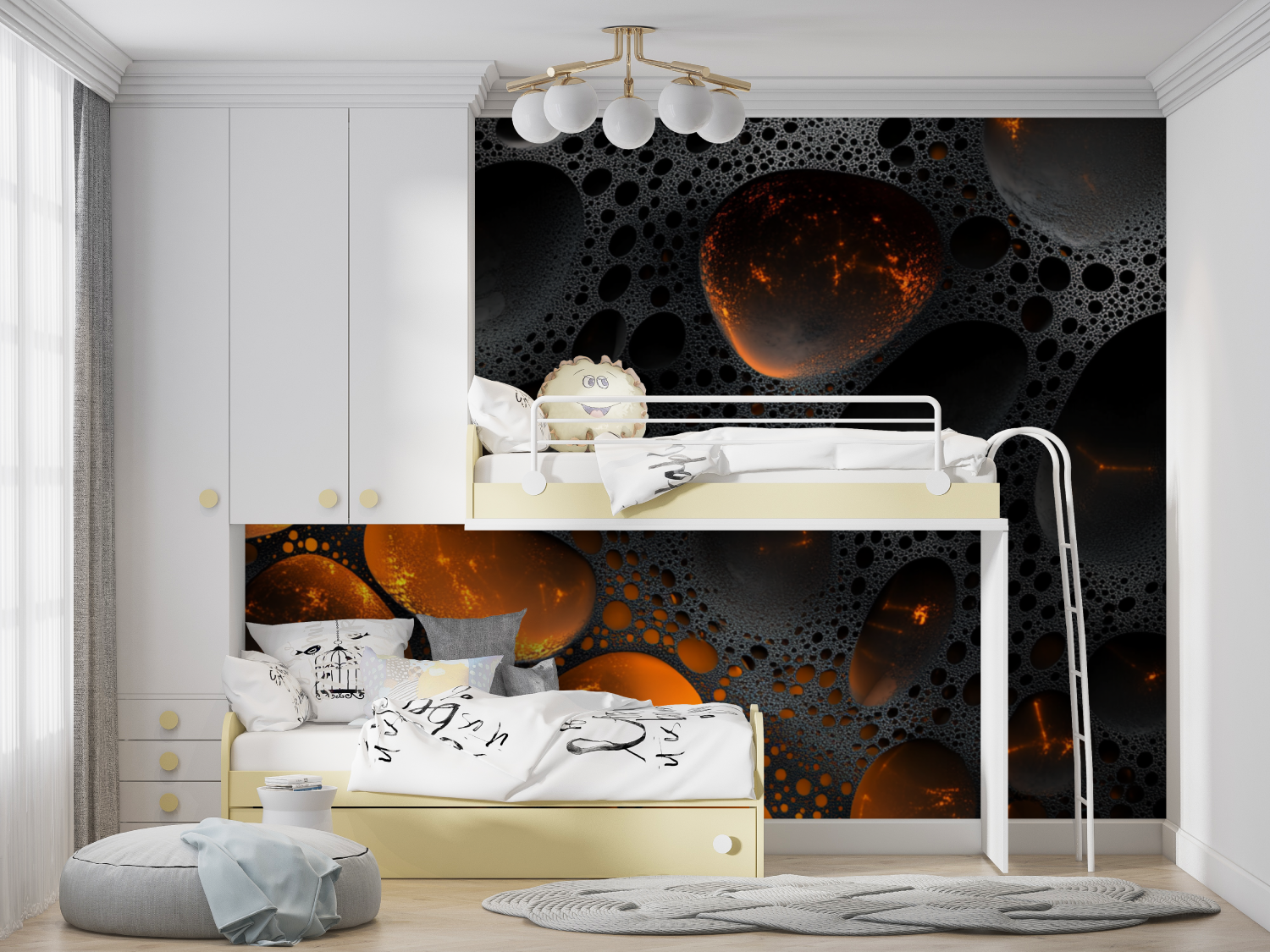 Neon Gaming Black Wallpaper | Murals Wallpaper