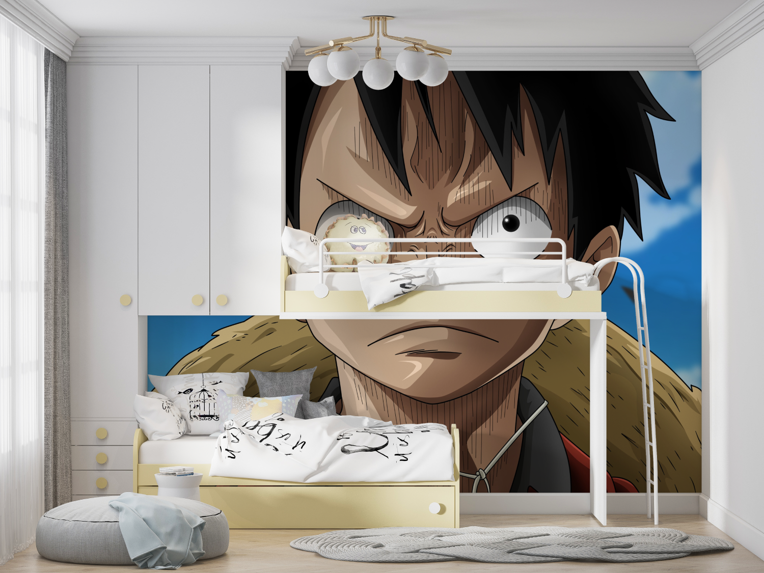 One Piece Angry Luffy Wallpaper | Murals Wallpaper