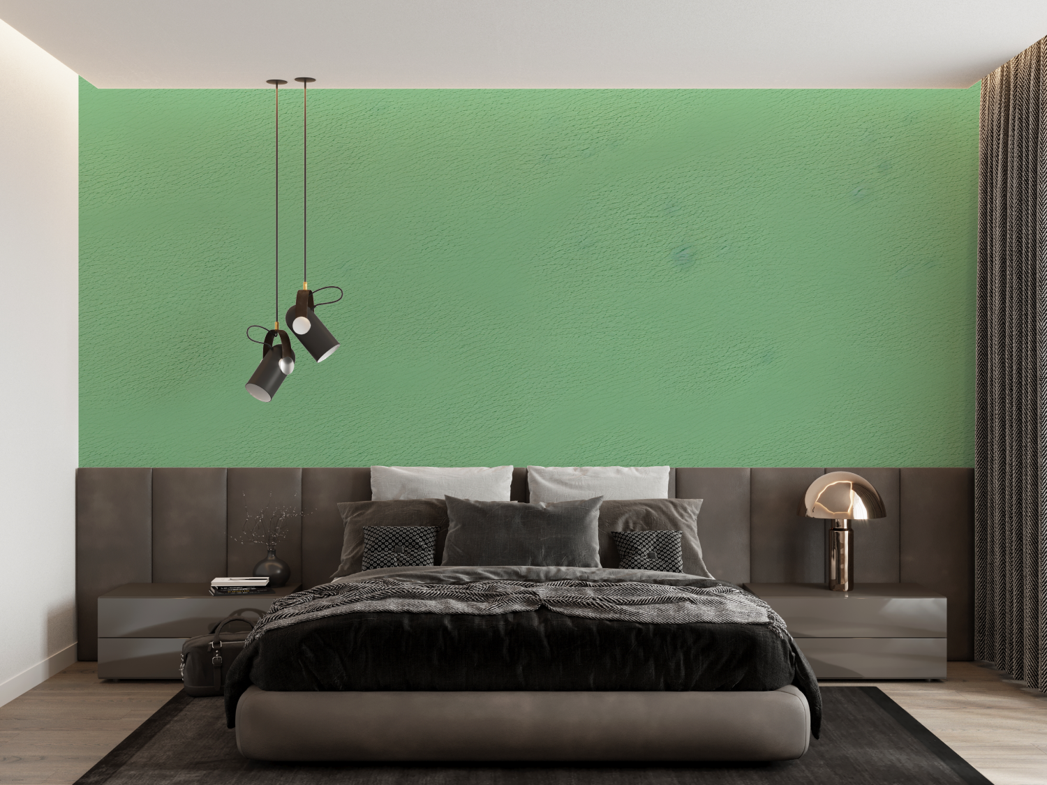 Non-Woven Green Wallpaper | Murals Wallpaper