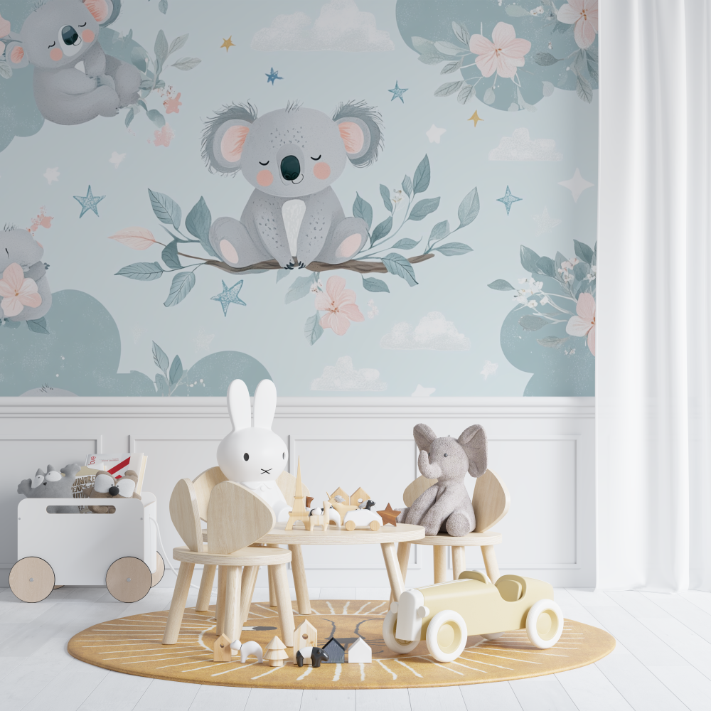 Pastel Pajama Koala Wallpaper | Murals Wallpaper