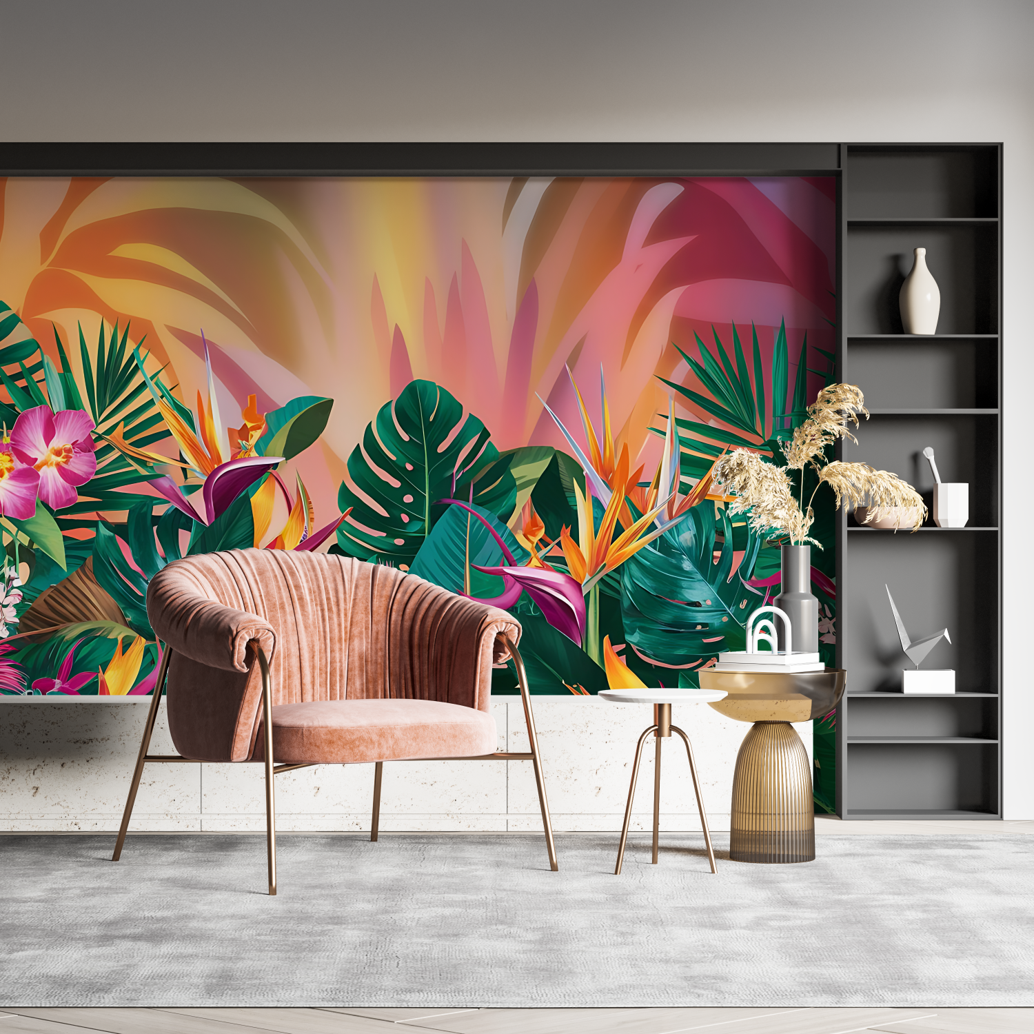 Colorful Tropical Mural Wallpaper | Murals Wallpaper