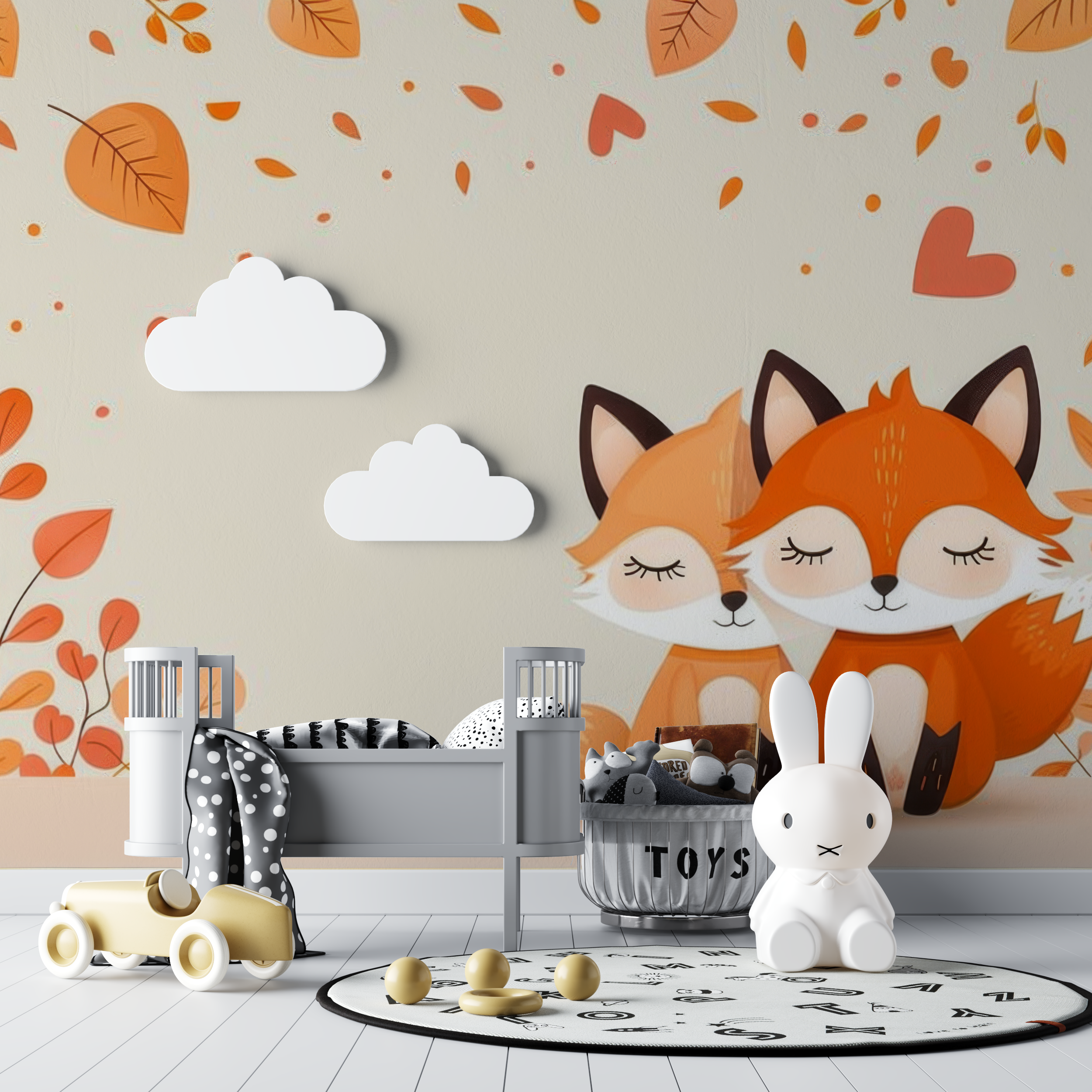 Fox Cartoon Wallpaper | Murals Wallpaper